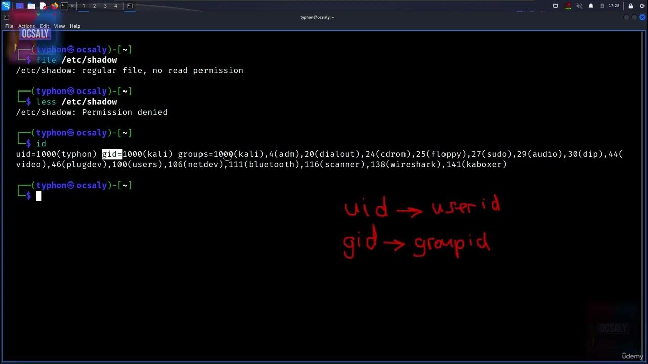 Linux - Differences between UID, GID and Shadow - YouTube