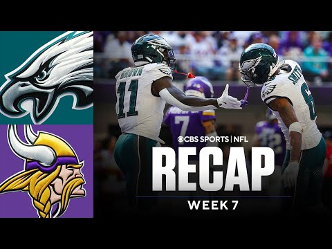 Devonta Smith & AJ Brown have big game in Eagles win over Vikings | When will we see J.J. McCarthy?