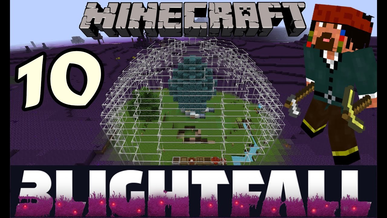 "Minecraft(Modded) BlightFall" #10 Кирка ъпгрейд и началото на магията ...
