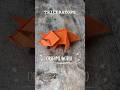 ORIGAMI DINOSAUR TRICERATOPS TUTORIAL EASY ORIGAMI WORLD | DIY TRICERATOPS DINO ORIGAMI FOLDING ART