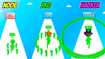 NOOB vs PRO vs HACKER in Circles Run 3D