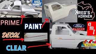 RANGER UPDATE #3. PRIMER, PAINT, DECAL AND CLEAR COAT #modelcars #ranger #mcw