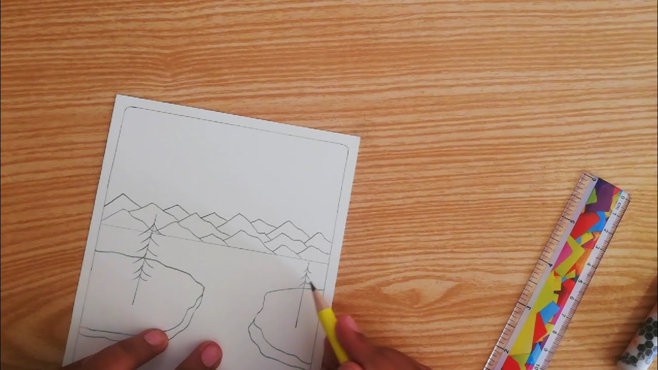 Winter season drawing with pencil step by step || Yahya Dreams Drawing ...