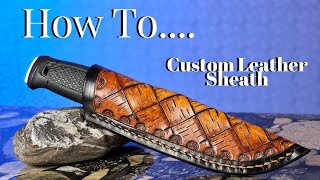 How To Make a Custom Leather Sheath - Mora Garberg