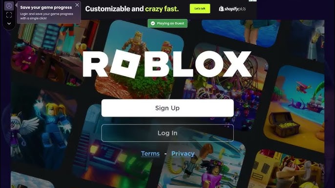 How to play Roblox on a school device/on a browser without download 