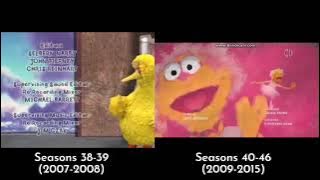 Sesame Street - Closing Credits “Seasons 38-39 & Seasons 40-46” Comparison