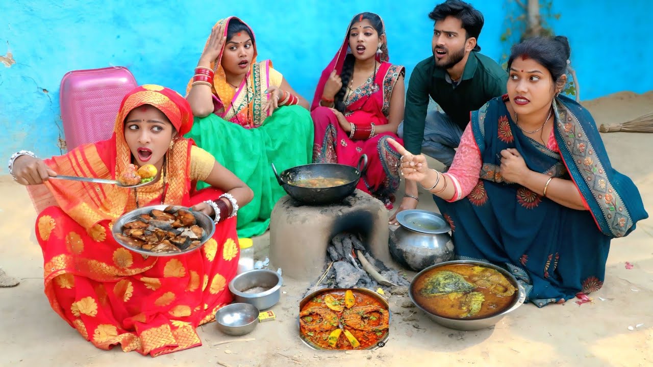 चटनी बहू/देखिए खाना बनाते बनाते चूल्हा पर से लगी खाने मछली PUNAM RAJ OFFICIAL COMEDY video bhojpuri