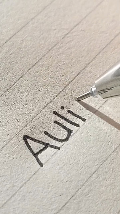 Menulis nama Aulia 🥳 #handwriting #lettering #menulisnama #inisial