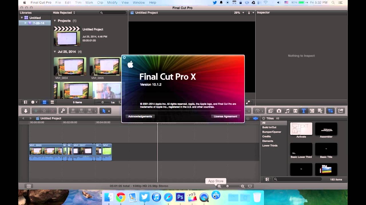 final cut pro for yosemite free