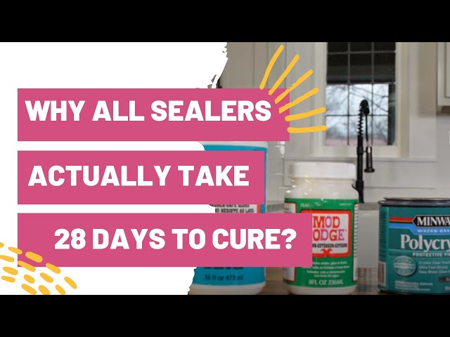 Sealing Cricut Projects? LISTEN UP! Why All Sealers Actually Take 28 Days  To Cure! 
