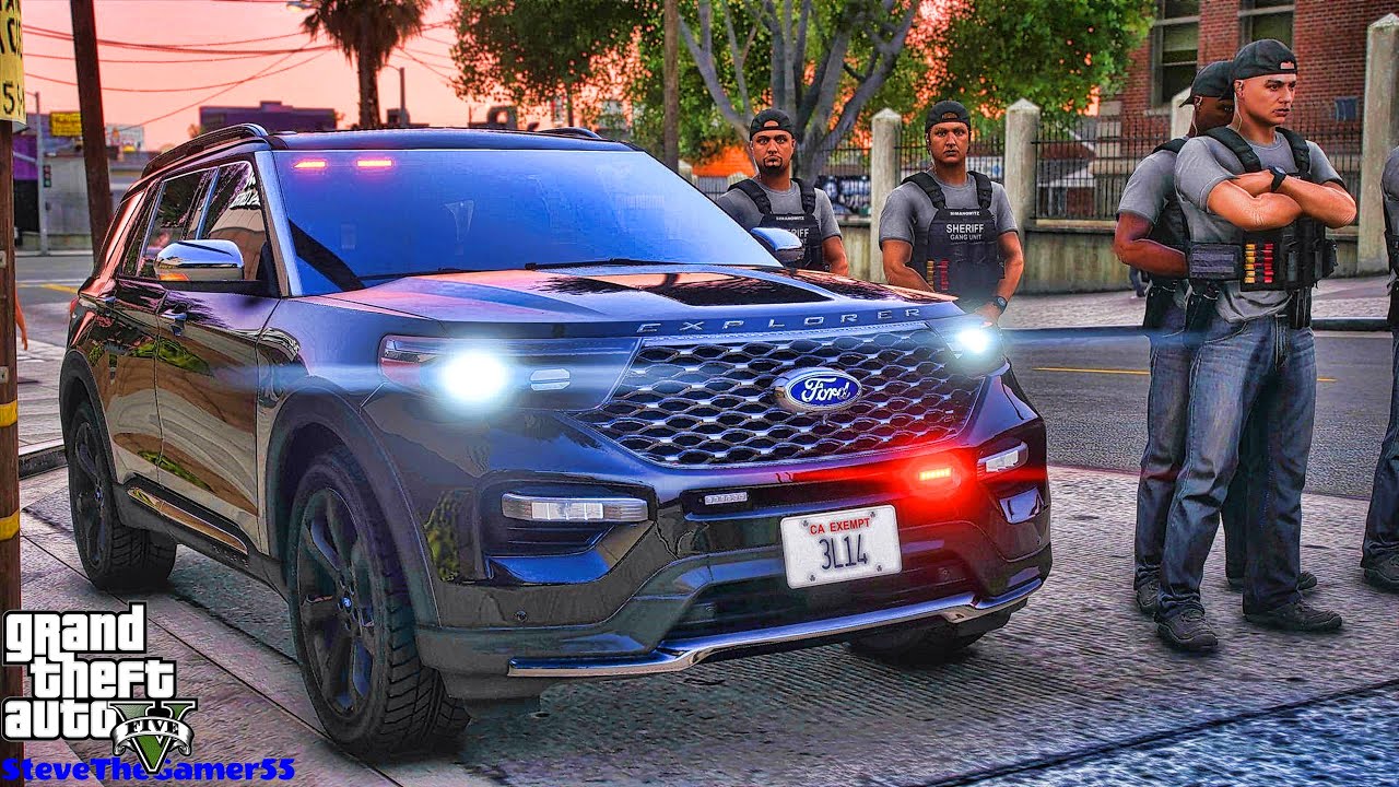Playing GTA 5 As A POLICE OFFICER Gang Unit Patrol🔥🔥|| GTA 5 Lspdfr Mod ...