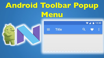 6 Android Material Design- Context Menu in Android Toolbar