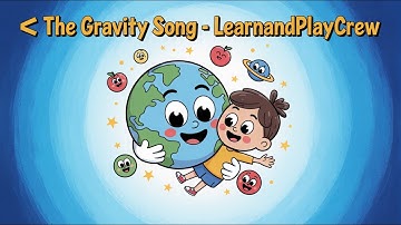 🪐 The Gravity Song – The Force That Hugs You! | Science Songs for Kids | LearnAndPlayCrew