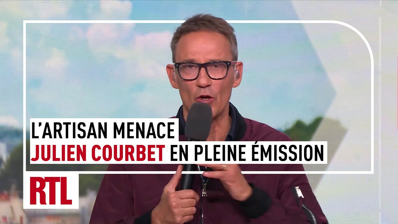 Julien Courbet : l'artisan menace Julien Courbet en pleine émission