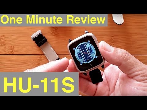 HU-11S Android 5.1 Smartwatch with Removable Bands: One Minute Overview