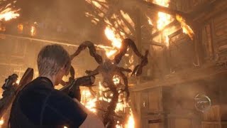Resident Evil 4 remake sick backflip