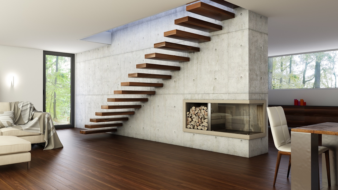 Escaleras interiores  modernas y minimalistas Dise o  