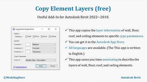 CopyElementLayers - Autodesk Revit Add-In (2022~2018)