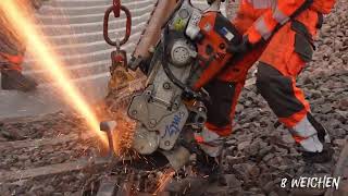 Gleisbau unter Hochdruck in Frankfurt-Louisa: 8 Weichen und 1,5 km Gleis erneuert 🚧