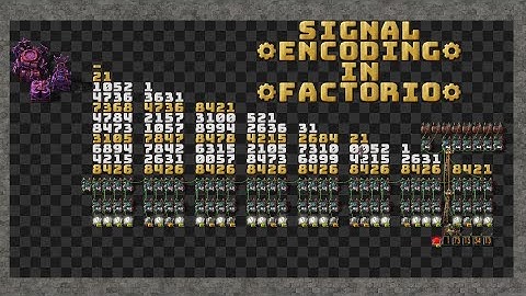 How to Encode and Transmit Signals in Factorio
