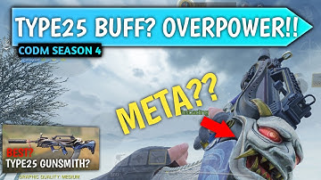 *NEW* BEST TYPE25 GUNSMITH : TYPE25 IS BACK‼️NEW AR META OVERPOWERED😍🥰 NEW META AR IN SEASON4