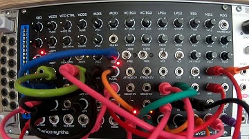 Erica Synths Pico System III generative patch. No external CV, modulation or FX - HyperEx Machina