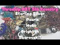 Sterling brighton pearls hob  swarovski thredup diy 5lb jewelry jar unboxing