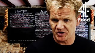 Gordon Ramsay Confused by Chef&#39;s Convoluted Menu | Ramsay&#39;s Kitchen Nightmares