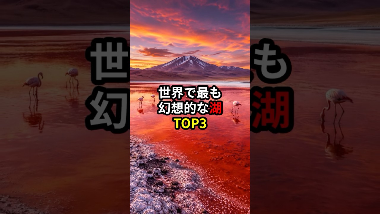 世界で最も幻想的な湖TOP3 #世界 #雑学 #豆知識