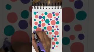 You Won't Believe what Crazy Art I Created with My Dotty Idea! #artprocess #intuitivedrawing #art
