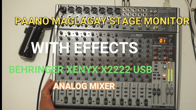 Behringer Xenyx USB FX processor demo-Part 1 2(voice) - YouTube