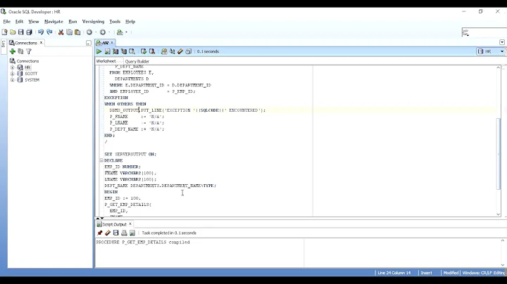 HOW TO RETURN MULTIPLE VALUES FROM A PROCEDURE IN ORACLE PL/SQL? (USING OUT PARAMETERS)