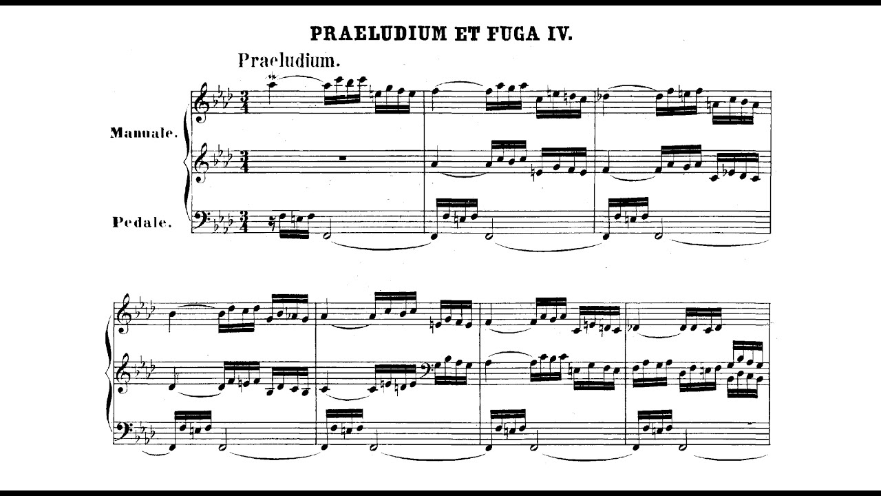 J. S. Bach: Praeludium und Fuge f-Moll BWV 534