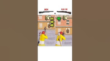 M24 vs Kar-98 damage 😱 #pubg #pubgtipsandtricks