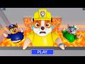 PAW PATROL in LAVA! RUBBLE, CHASE, ROCKY NEED HELP! BARRY'S PRISON RUN! #roblox #obby
