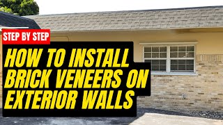 Famous How to install brick veneer outside fast! Wealth