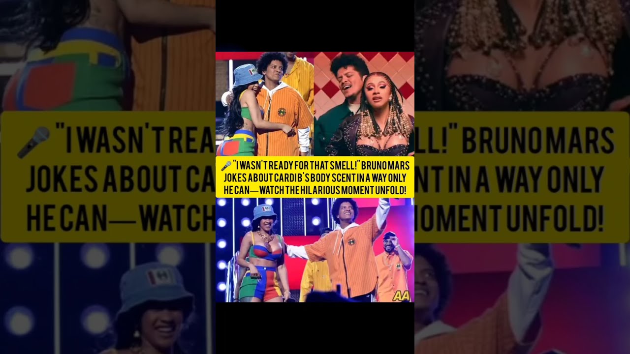  I Wasn T Ready For That Smell Brunomars Jokes About Cardib S Body Scent In A Way Only He Can