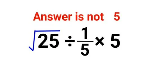√25 ÷1/5 × 5 The answer is not 5. Many got it wrong!  Ukraine Math Test #math #percentages #ukraine