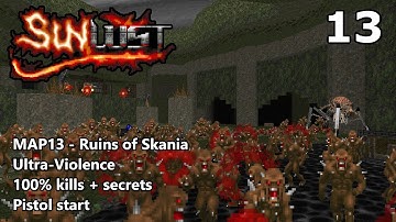Doom II: Sunlust - MAP13 (Ruins of Skania) - Ultra-Violence 100%