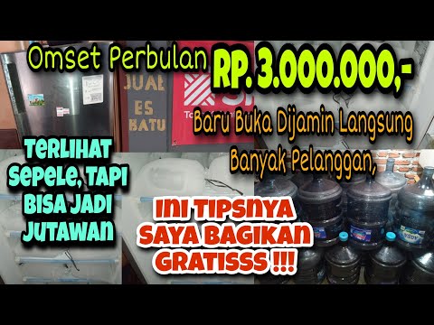 Usaha Jual Es Batu Rumahan‼️Tips Agar Jualan Es Batu Laris, Tiap Hari Duit Ngalir ⁉️