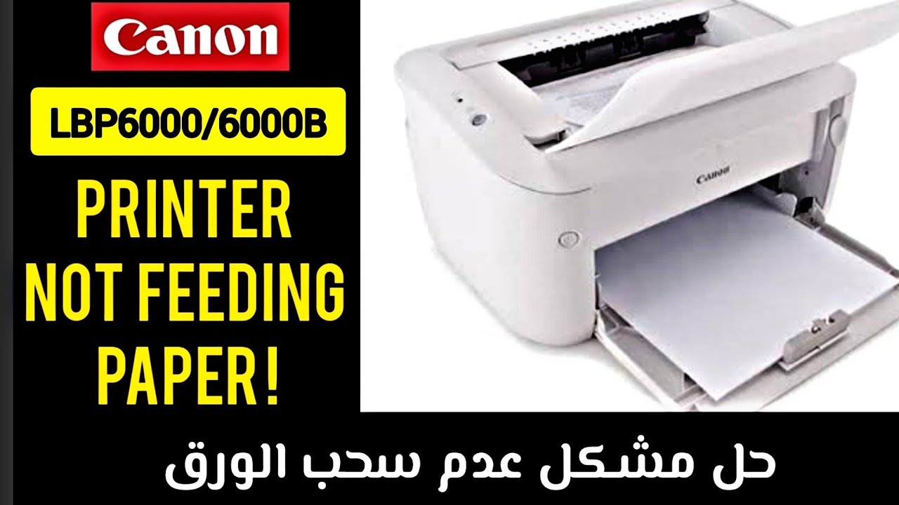 Canon LBP6000 Printer not feeding paper حل مشكل الطابعة لا تسحب الورق