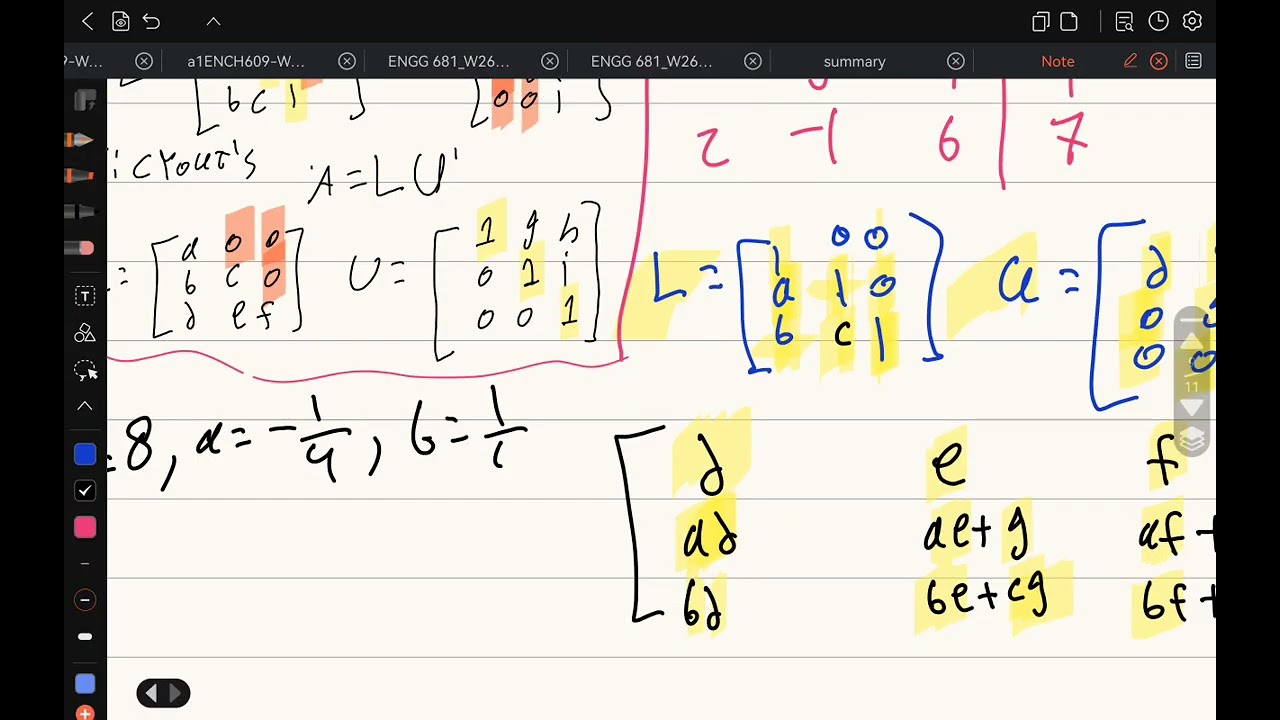 LU decomposition method شرح