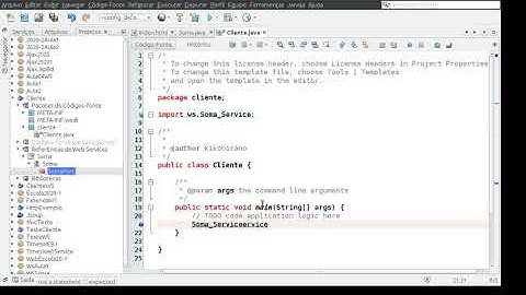 Web service Aula 1 - Implementando o Cliente do Web Service