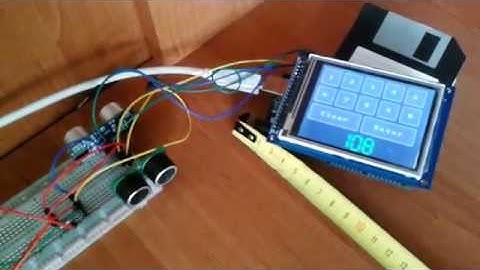Arduino Mega + TFT SSD1289 + UTFT library - SDM-IO Ultrasonic sensor
