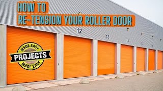 [3] How to re tension your roller door before installing your GDO6 or other roller door opener