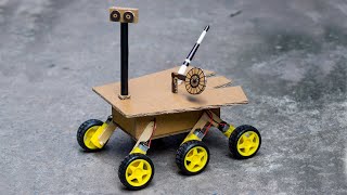 How to Make a Mars Rover RC With Cardboard | Robot Stair Climbing Remote Control