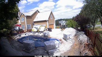 Time Lapse Viking Laguna Fiberglass Pool Install Part 2