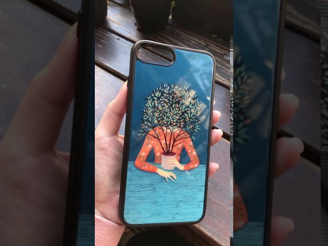 [Ốp lưng iPhone Unique Case] Mặt lưng bằng kính - Viền nhựa dẻo màu đen