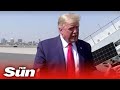 Trump lashes out at reporters in tarmac scrum