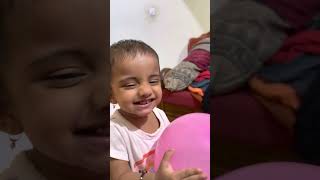 Cute baby aarohi playing with balloon by Abhilash V R 151 views 10 months ago 1 minute, 4 seconds